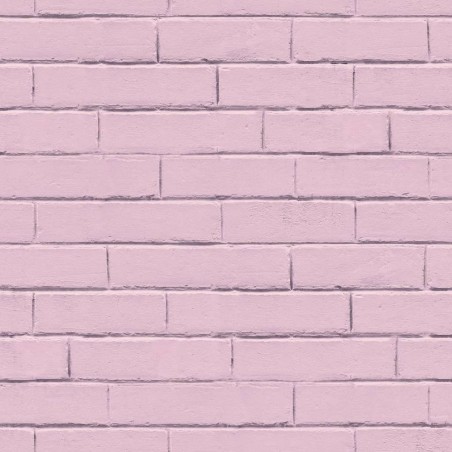 Noordwand Papel de pared Good Vibes Brick Wall rosa
