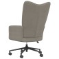 vidaXL Silla de relajación de terciopelo gris claro vidaXL Silla de relajación de terciopelo gris claro