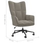 vidaXL Silla de relajación de terciopelo gris claro vidaXL Silla de relajación de terciopelo gris claro
