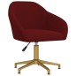 vidaXL Silla de comedor giratoria de terciopelo vino tinto vidaXL Silla de comedor giratoria de terciopelo vino tinto