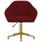 vidaXL Silla de comedor giratoria de terciopelo vino tinto vidaXL Silla de comedor giratoria de terciopelo vino tinto