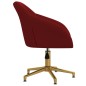 vidaXL Silla de comedor giratoria de terciopelo vino tinto vidaXL Silla de comedor giratoria de terciopelo vino tinto