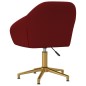 vidaXL Silla de comedor giratoria de terciopelo vino tinto vidaXL Silla de comedor giratoria de terciopelo vino tinto