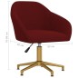 vidaXL Silla de comedor giratoria de terciopelo vino tinto vidaXL Silla de comedor giratoria de terciopelo vino tinto