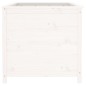 vidaXL Arriate elevado de jardín madera de pino blanco 119,5x82,5x78cm vidaXL Arriate elevado de jardín madera de pino blanco 119,5x82,5x78cm