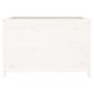 vidaXL Arriate elevado de jardín madera de pino blanco 119,5x82,5x78cm vidaXL Arriate elevado de jardín madera de pino blanco 119,5x82,5x78cm