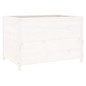 vidaXL Arriate elevado de jardín madera de pino blanco 119,5x82,5x78cm vidaXL Arriate elevado de jardín madera de pino blanco 119,5x82,5x78cm