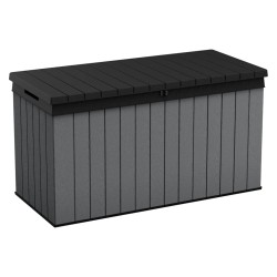 Keter Caja de almacenamiento para jardín Darwin gris 570 L