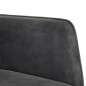vidaXL Mecedora con taburete reposapiés lona negro vintage vidaXL Mecedora con taburete reposapiés lona negro vintage