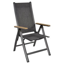 Lesli Living Silla ajustable Arezzo aluminio 57x69x103 cm