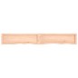 vidaXL Encimera de baño madera maciza sin tratar 200x30x(2-6) cm vidaXL Encimera de baño madera maciza sin tratar 200x30x(2-6) cm