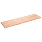 vidaXL Encimera baño madera maciza tratada marrón claro 180x50x(2-4)cm vidaXL Encimera baño madera maciza tratada marrón claro 180x50x(2-4)cm