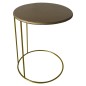 Lesli Living Mesa auxiliar Emma dorada 40x54,5 cm Lesli Living Mesa auxiliar Emma dorada 40x54,5 cm