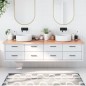 vidaXL Encimera baño madera maciza tratada marrón claro 200x50x(2-4)cm vidaXL Encimera baño madera maciza tratada marrón claro 200x50x(2-4)cm