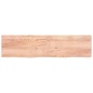 vidaXL Encimera baño madera maciza tratada marrón claro 200x50x(2-4)cm vidaXL Encimera baño madera maciza tratada marrón claro 200x50x(2-4)cm