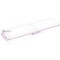 vidaXL Encimera baño madera maciza tratada marrón claro 200x50x(2-4)cm vidaXL Encimera baño madera maciza tratada marrón claro 200x50x(2-4)cm