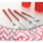 Amefa Cubertería de 16 piezas modelo Eclat rojo Amefa Cubertería de 16 piezas modelo Eclat rojo