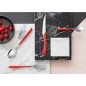 Amefa Cubertería de 16 piezas modelo Eclat rojo Amefa Cubertería de 16 piezas modelo Eclat rojo