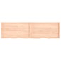 vidaXL Encimera de baño madera maciza sin tratar 220x60x(2-6) cm vidaXL Encimera de baño madera maciza sin tratar 220x60x(2-6) cm