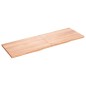 vidaXL Encimera baño madera maciza tratada marrón claro 180x60x(2-4)cm vidaXL Encimera baño madera maciza tratada marrón claro 180x60x(2-4)cm