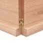 vidaXL Encimera baño madera maciza tratada marrón claro 180x60x(2-4)cm vidaXL Encimera baño madera maciza tratada marrón claro 180x60x(2-4)cm