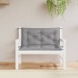 vidaXL Cojines de banco de jardín 2 uds tela Oxford gris 100x50x7 cm vidaXL Cojines de banco de jardín 2 uds tela Oxford gris 100x50x7 cm