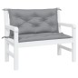 vidaXL Cojines de banco de jardín 2 uds tela Oxford gris 100x50x7 cm vidaXL Cojines de banco de jardín 2 uds tela Oxford gris 100x50x7 cm