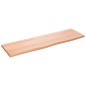 vidaXL Encimera de baño madera maciza tratada marrón claro 100x30x2 cm vidaXL Encimera de baño madera maciza tratada marrón claro 100x30x2 cm