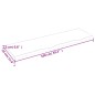 vidaXL Encimera de baño madera maciza tratada marrón claro 100x30x2 cm vidaXL Encimera de baño madera maciza tratada marrón claro 100x30x2 cm