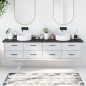 vidaXL Encimera baño madera maciza tratada gris oscuro 220x40x(2-4) cm vidaXL Encimera baño madera maciza tratada gris oscuro 220x40x(2-4) cm