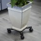 Nature Carrito para plantas ajustable 4 brazos netal negro Nature Carrito para plantas ajustable 4 brazos netal negro
