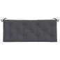 vidaXL Cojines de banco de jardín 2 uds antracita 120x50x7 cm vidaXL Cojines de banco de jardín 2 uds antracita 120x50x7 cm