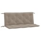 vidaXL Cojines de banco de jardín 2 uds tela Oxford taupé 120x50x7 cm vidaXL Cojines de banco de jardín 2 uds tela Oxford taupé 120x50x7 cm