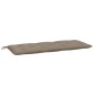vidaXL Cojines de banco de jardín 2 uds tela Oxford taupé 120x50x7 cm vidaXL Cojines de banco de jardín 2 uds tela Oxford taupé 120x50x7 cm