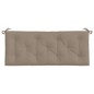 vidaXL Cojines de banco de jardín 2 uds tela Oxford taupé 120x50x7 cm vidaXL Cojines de banco de jardín 2 uds tela Oxford taupé 120x50x7 cm