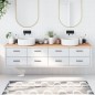 vidaXL Encimera de baño madera maciza sin tratar 220x30x(2-4) cm vidaXL Encimera de baño madera maciza sin tratar 220x30x(2-4) cm