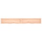 vidaXL Encimera de baño madera maciza sin tratar 220x30x(2-4) cm vidaXL Encimera de baño madera maciza sin tratar 220x30x(2-4) cm