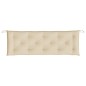vidaXL Cojines de banco de jardín 2 uds tela Oxford beige 150x50x7 cm vidaXL Cojines de banco de jardín 2 uds tela Oxford beige 150x50x7 cm