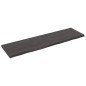 vidaXL Encimera baño madera maciza tratada gris oscuro 220x60x(2-6) cm vidaXL Encimera baño madera maciza tratada gris oscuro 220x60x(2-6) cm