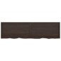 vidaXL Encimera baño madera maciza tratada gris oscuro 220x60x(2-6) cm vidaXL Encimera baño madera maciza tratada gris oscuro 220x60x(2-6) cm