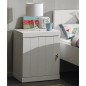 Vipack Mesita de noche Robin con puerta madera blanco Vipack Mesita de noche Robin con puerta madera blanco