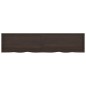 vidaXL Encimera baño madera maciza tratada gris oscuro 220x50x(2-4) cm vidaXL Encimera baño madera maciza tratada gris oscuro 220x50x(2-4) cm