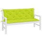 vidaXL Cojines de banco de jardín 2 uds verde brillante 150x50x7 cm vidaXL Cojines de banco de jardín 2 uds verde brillante 150x50x7 cm