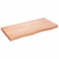 vidaXL Encimera baño madera maciza tratada marrón claro 100x50x(2-6)cm vidaXL Encimera baño madera maciza tratada marrón claro 100x50x(2-6)cm