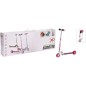 XQ Max Patinete plegable con freno de pie rosa y blanco XQ Max Patinete plegable con freno de pie rosa y blanco