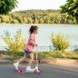 XQ Max Patinete plegable con freno de pie rosa y blanco XQ Max Patinete plegable con freno de pie rosa y blanco
