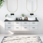 vidaXL Encimera baño madera maciza tratada gris oscuro 180x50x(2-4) cm vidaXL Encimera baño madera maciza tratada gris oscuro 180x50x(2-4) cm