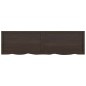 vidaXL Encimera baño madera maciza tratada gris oscuro 180x50x(2-4) cm vidaXL Encimera baño madera maciza tratada gris oscuro 180x50x(2-4) cm