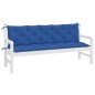 vidaXL Cojines de banco de jardín 2 uds tela Oxford azul 180x50x7 cm vidaXL Cojines de banco de jardín 2 uds tela Oxford azul 180x50x7 cm