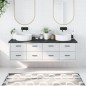 vidaXL Encimera baño madera maciza tratada gris oscuro 180x60x(2-4) cm vidaXL Encimera baño madera maciza tratada gris oscuro 180x60x(2-4) cm